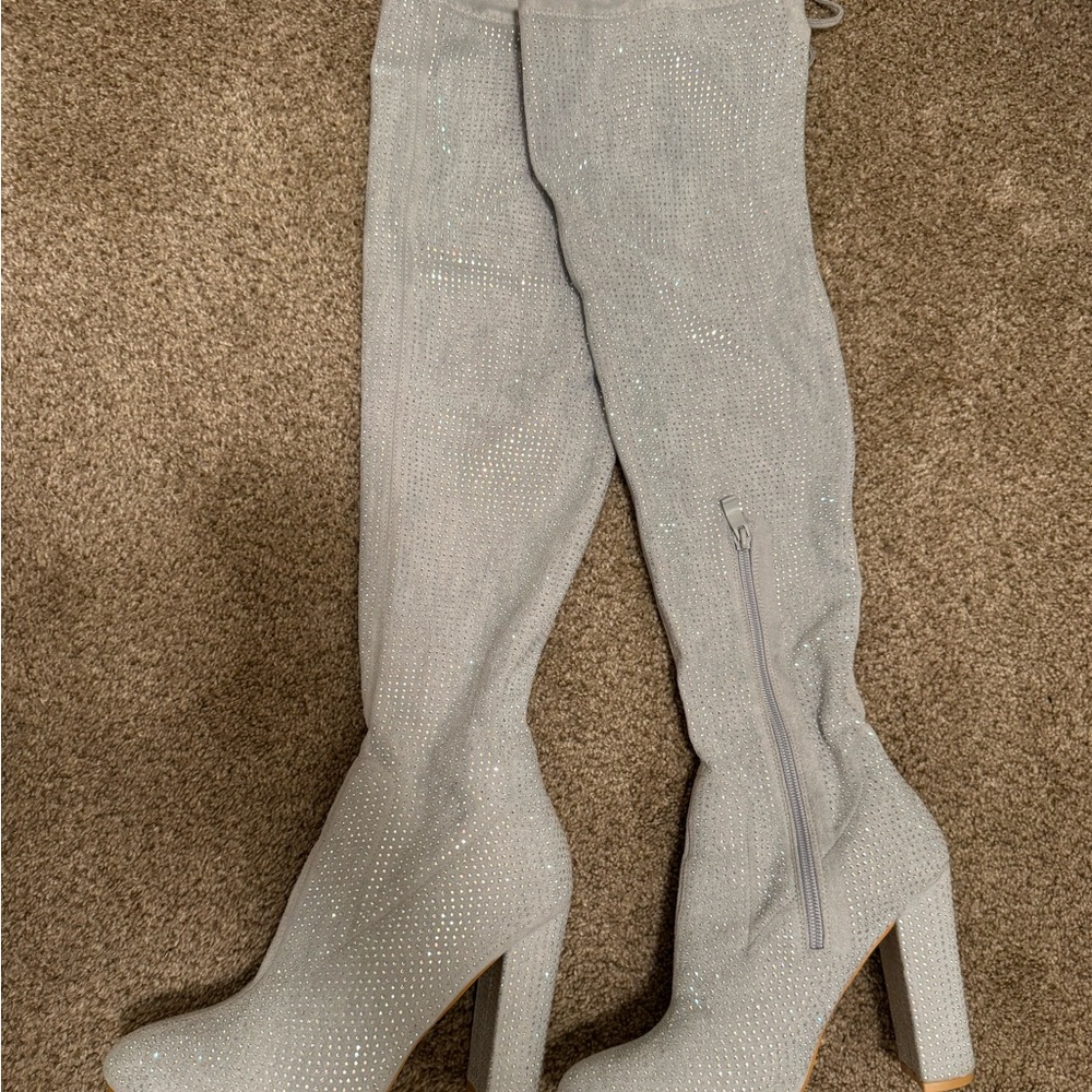 Silver Sparkle Boot